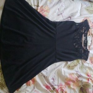Black laced dress
